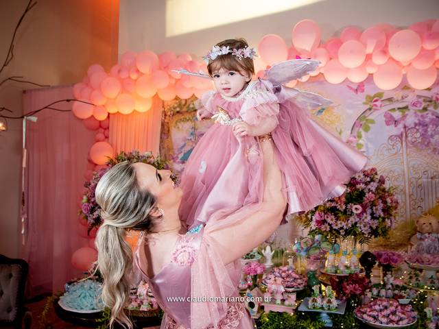 Infantil de Aniversário Valentina 1 Ano