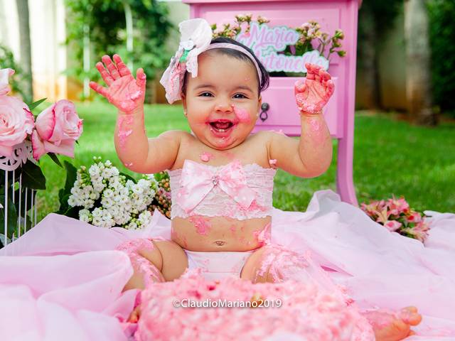 Ensaio Família  de Smash the cake Antonella