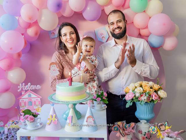 Infantil de Aniversário Helena 1 Ano 