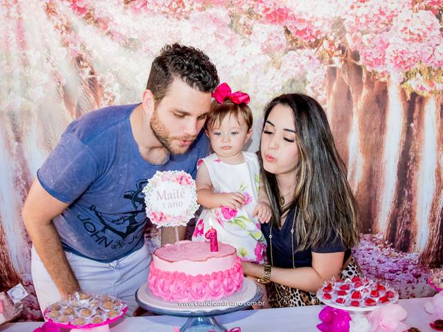 Infantil de Aniversário Maite 1 ano 