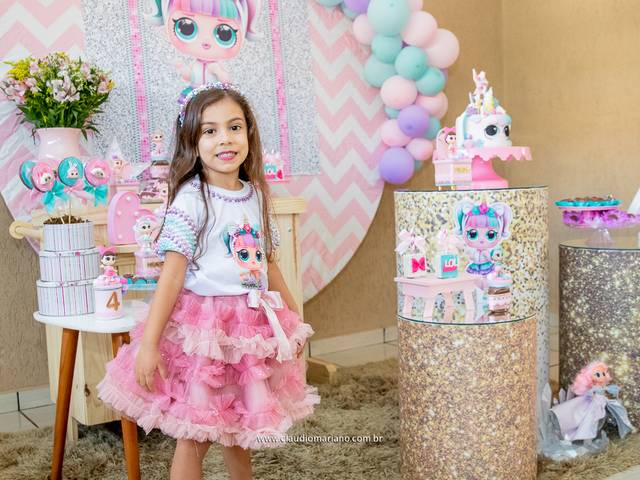 Infantil de Aniversário Helena 4 Anos 