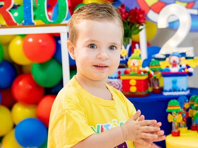 Infantil de Aniversário Vitorio 2 Anos 