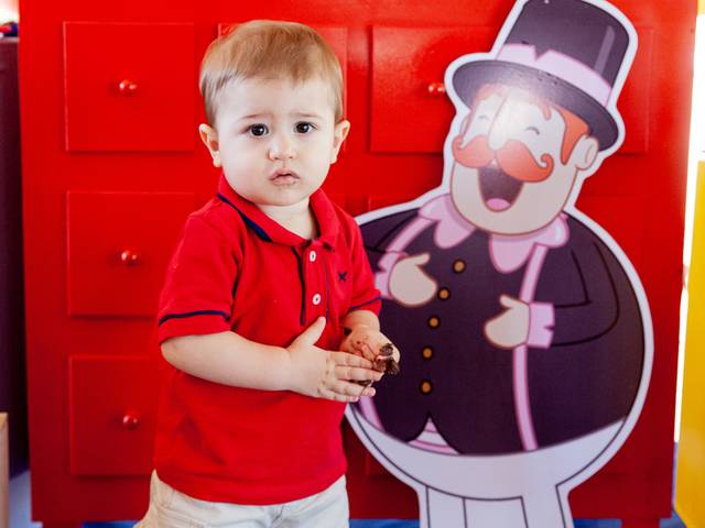 Infantil de Aniversario Raul 1 Ano