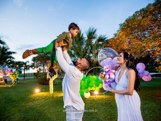 Gestante de Chá Revelação Franciny & Tiko + Antonella