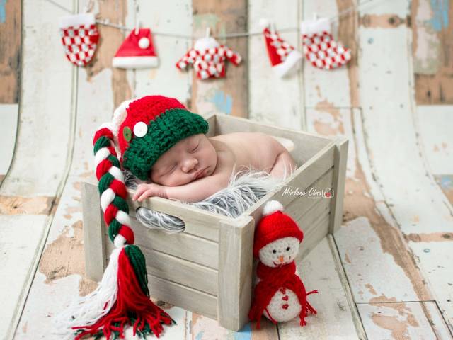 Crianças e bebês de Ensaios de Natal