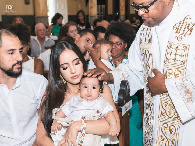 Família e Crianças de Batismo Miguel