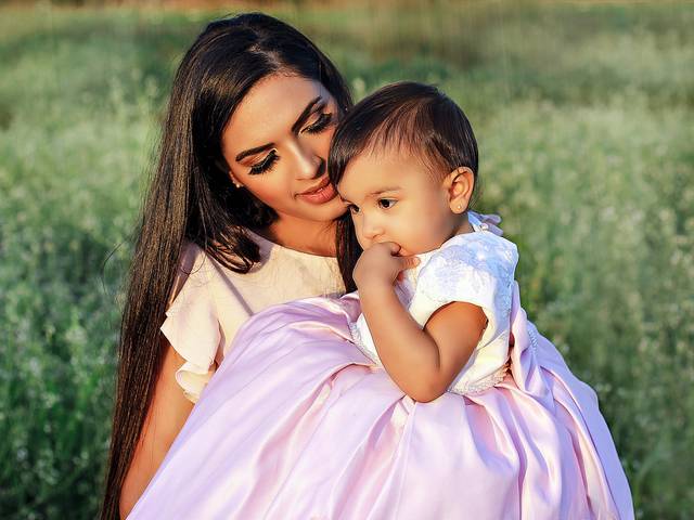 fotografia de Mamãe e bebê 