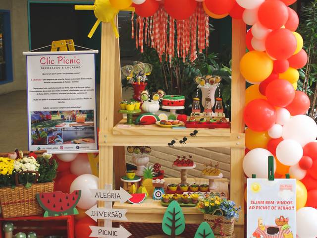 Festa Infantil de Evento Picnic Fashion Mall