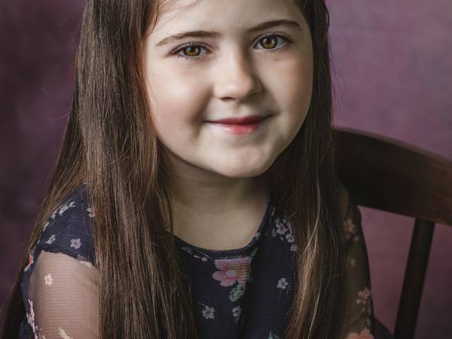 No estúdio de Retrato Infantil Camille 