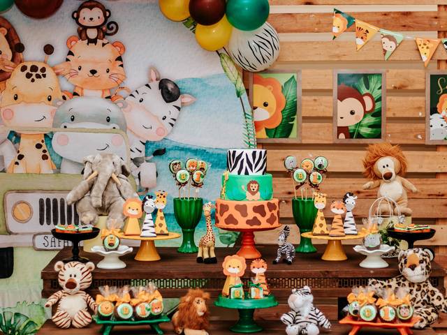 Festa infantil de Safari do Bernardo
