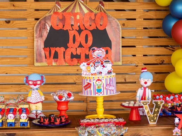 Aniversário Infantil de Circo do Victor - 1 Ano