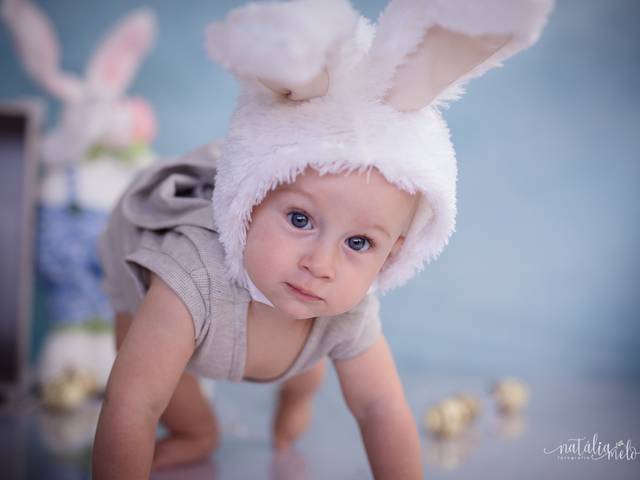 Bebês de Mini Sessão de Páscoa - Gabriel
