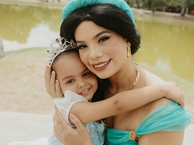 Festa Infantil de Ensaio com as princesas