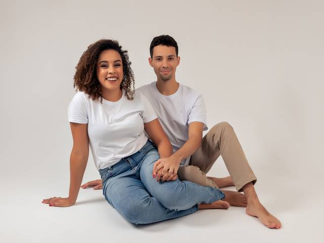 Casal de Ensaio de Casal em Estúdio - Marcos e Lorena