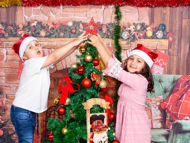 Família de Ensaio de Natal