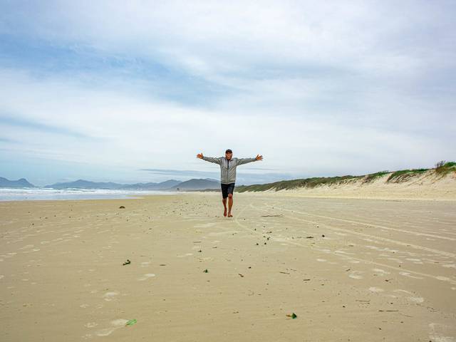 Lazer de Passeio na Praia da Joaquina - Florianópolis
