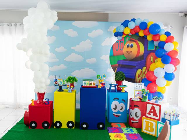 Festa Infantil de Decoração - Bob o trem