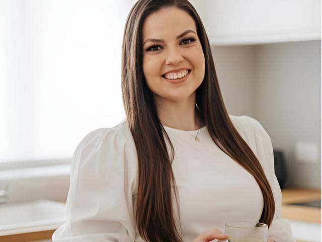 Ensaio IA Hiper-Realista de Corporativo Nutricionista Stephanie | IA Hiper-Realista