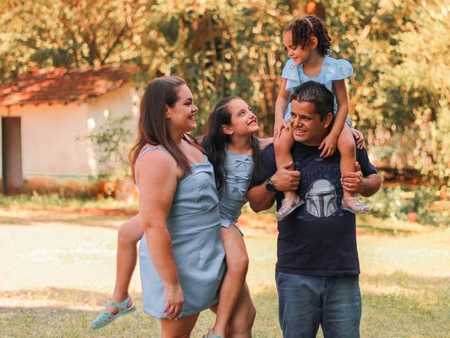 Ensaio em Família de Ensaio em Família Externo | Jaqueline, Wesley, Lorena e Lívia