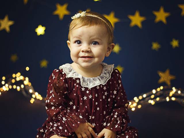 Ensaio Acompanhamento de Ensaio Infantil Tema  Estrelas -  Maitê 11 meses