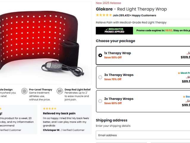 Health of Glokore Red Light Therapy Wrap Reviews – Does It Really Work for Pain Relief?