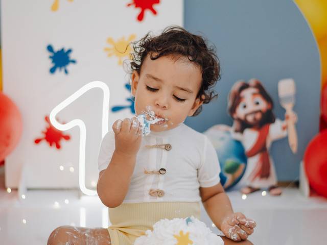 Smash The Cake de Henrique, 1 ano
