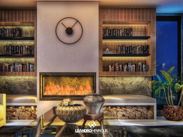 Projeto de Interior de Sala de estar 