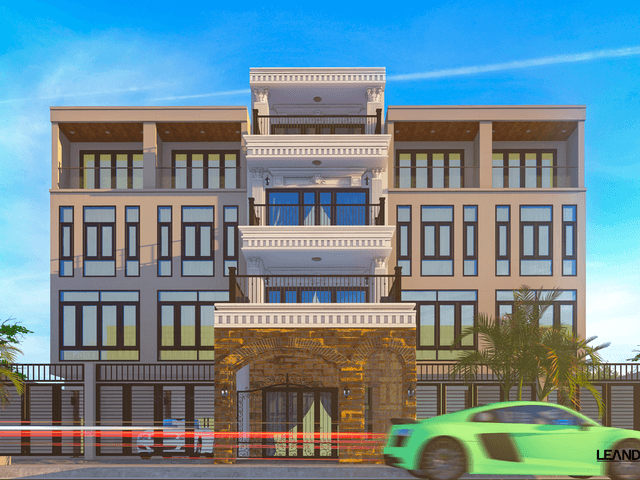 Projeto de Exterior de Fachada de um prédio