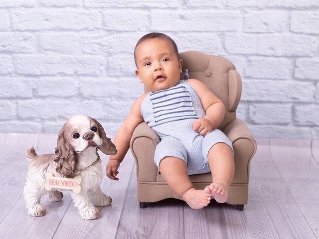 Bebê de Ensaio Felipe - Acompanhamento Mensal