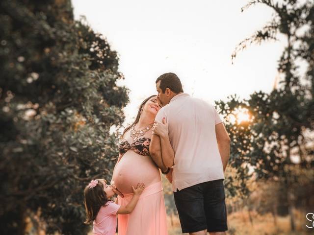 Ensaio Gestante de A espera de Eloisa