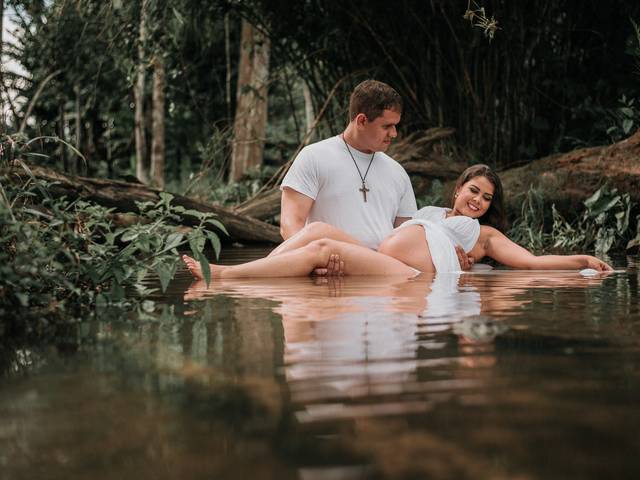 Ensaio Gestante de Lorraine e Neto à espera de Liz