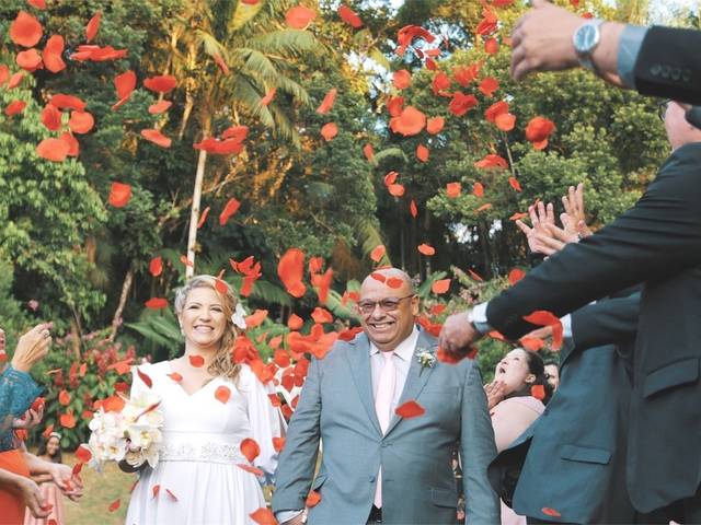 Casamento ao ar livre de Clarissa e Luiz