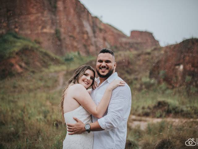 Pré-wedding Pedreira de Ensaio  Pré-wedding na chuva| Lorena/Sp |  Geórgia & Daniel