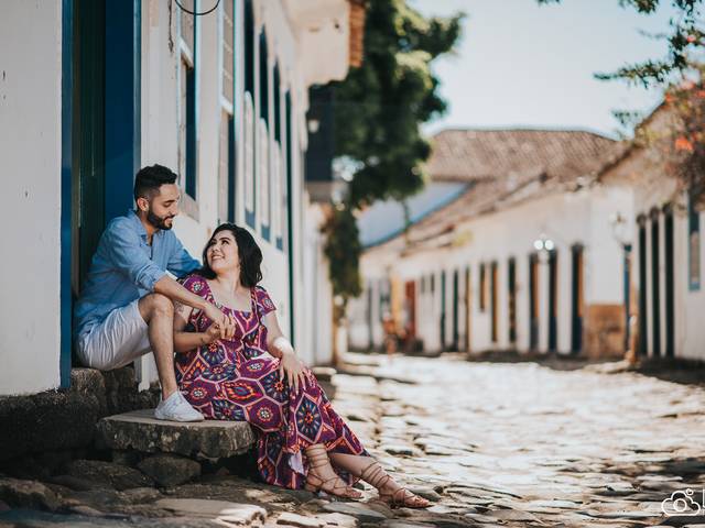 Litoral de Ensaio pré-wedding na cidade de Paraty/RJ | Jeniffer & Gabriel