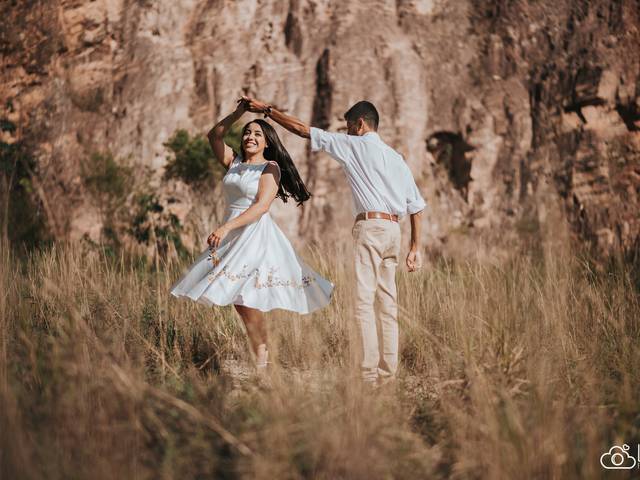 Pré-wedding Pedreira de Ensaio pré-wedding na cidade de Lorena - SP | Michelli e Thales 