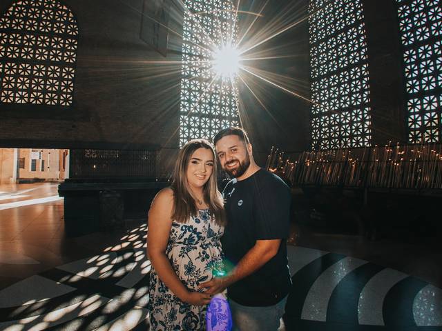 Ensaio Santuário Nacional de Aparecida de Ensaio Gestante no Santuário Nacional de Aparecida | Dayane & Rafael a espera de Jade Maria 