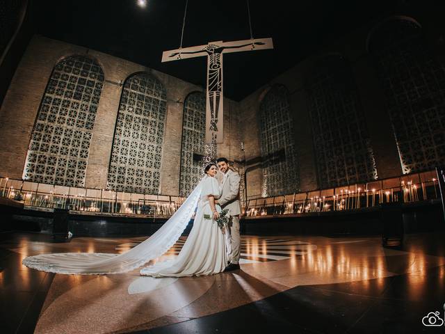 Santuário Nacional Aparecida de Casamento Santuário Nacional de Aparecida | Capela São José | Alessanda & João Gabriel 