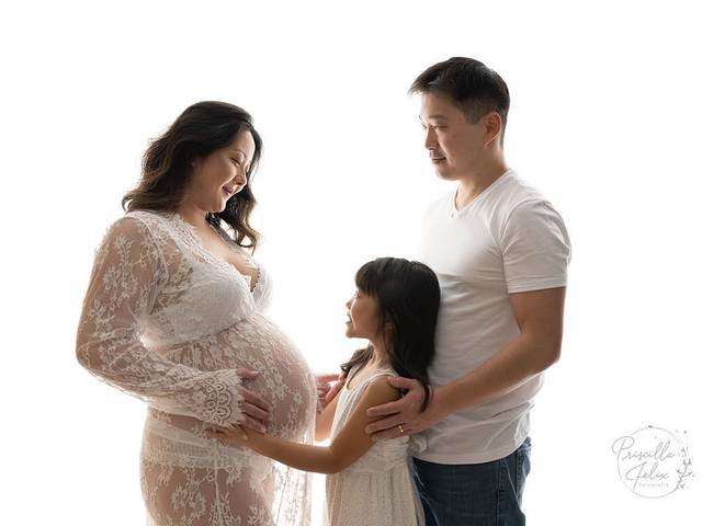 Gestante de Fotografia, memórias de família