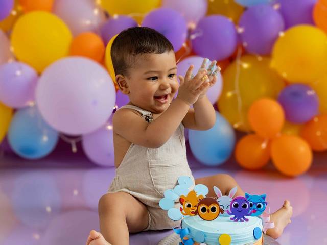 Smash the Cake  de ENSAIO SMASH THE CAKE- JOÃO VITOR - 01 ANO - FRANCA/SP