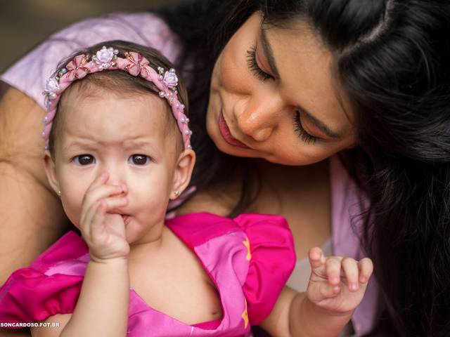 Infantil e Família de 1 Ano de Alice