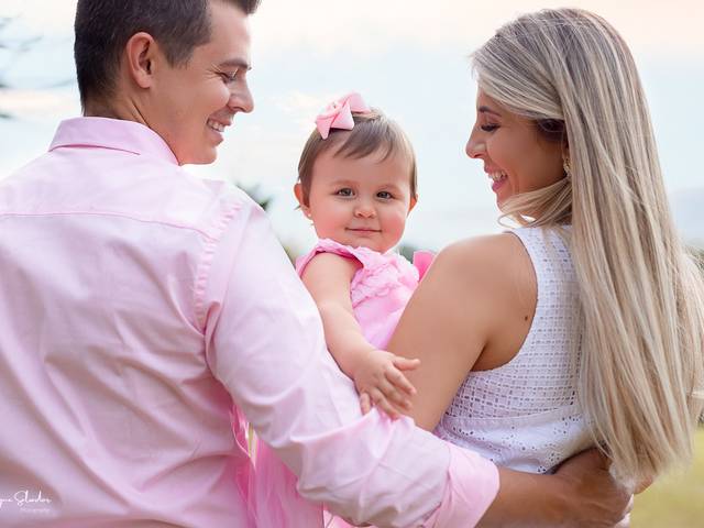 Família de Catharina vai completar 1 aninho
