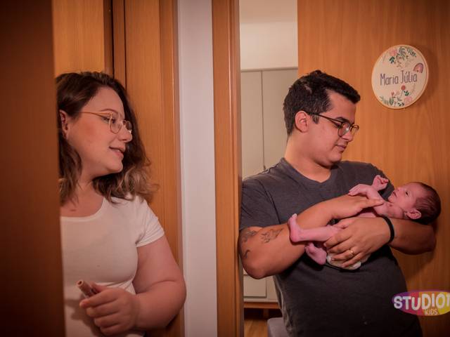 Ensaio Familia  de Ensaio Família (New Born) - Rafaele e Danilo com a Maju