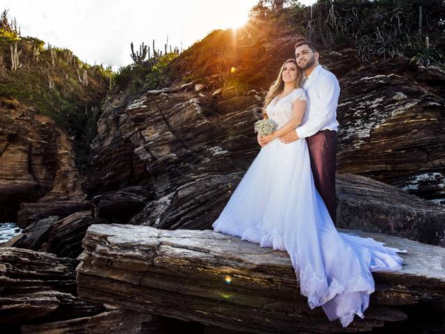 Ensaios de Trash the Dress Larissa e Ralph