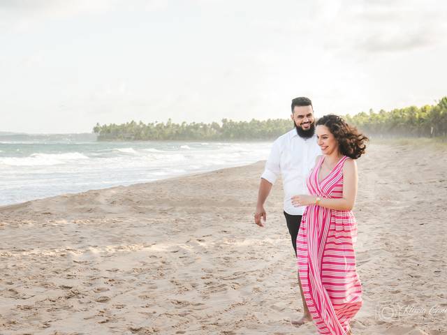 Ensaio Gestante de À espera de Isaac