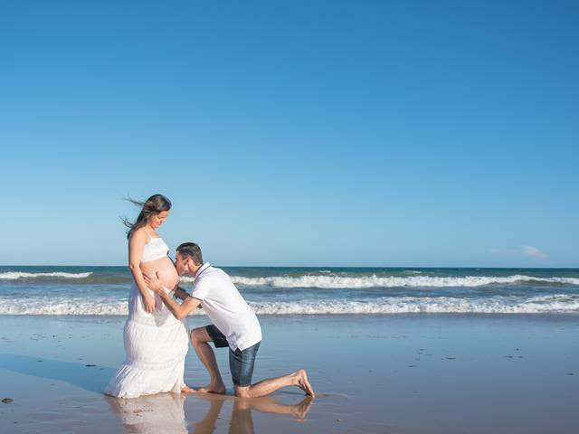 Ensaio Gestante de À espera de Maria Júlia