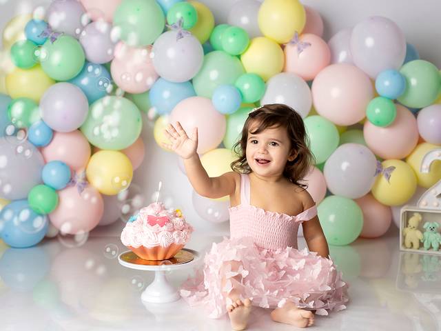 Smash the cake de Eva - 2 anos