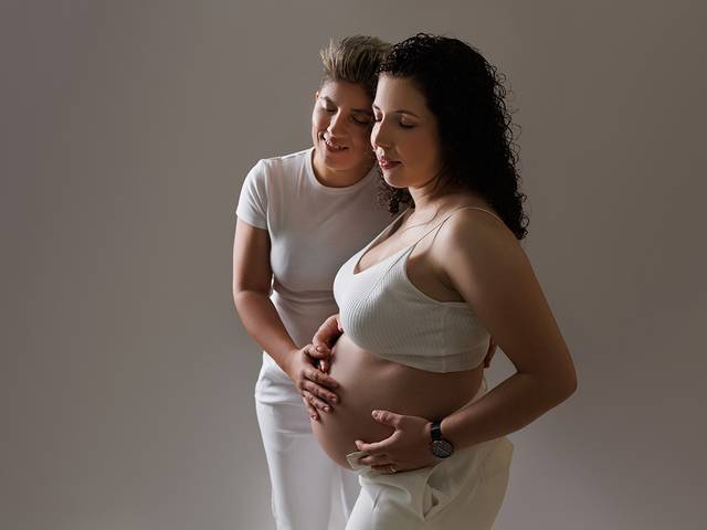 Grávida de Rita e Joana