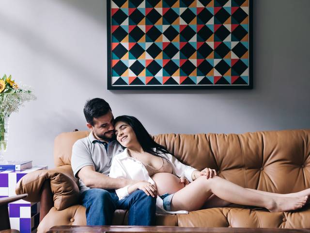 Gestante de Flávia e Pedro