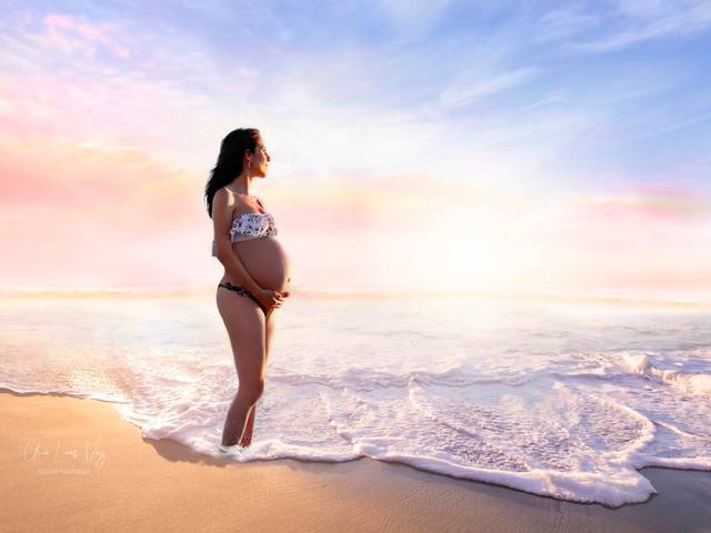 Gravidas de Um dia na praia com a mamã Vanessa 