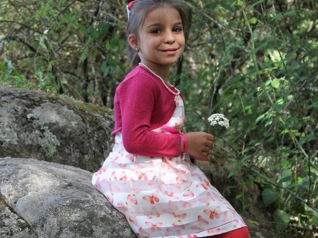 Criança de sessão de fotos